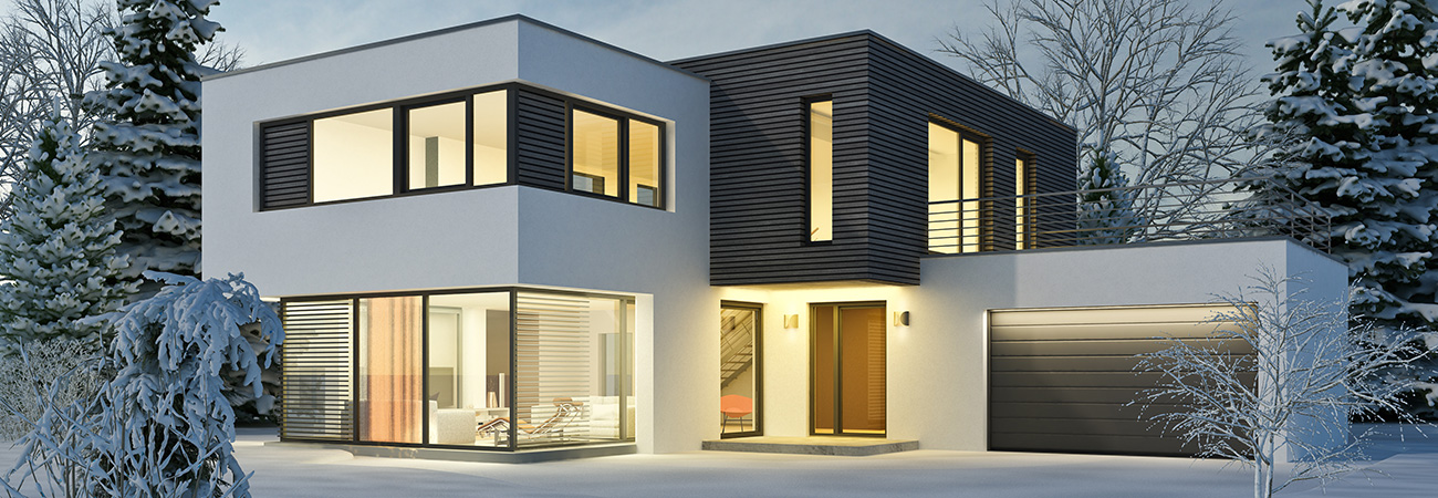 Haus im Schnee